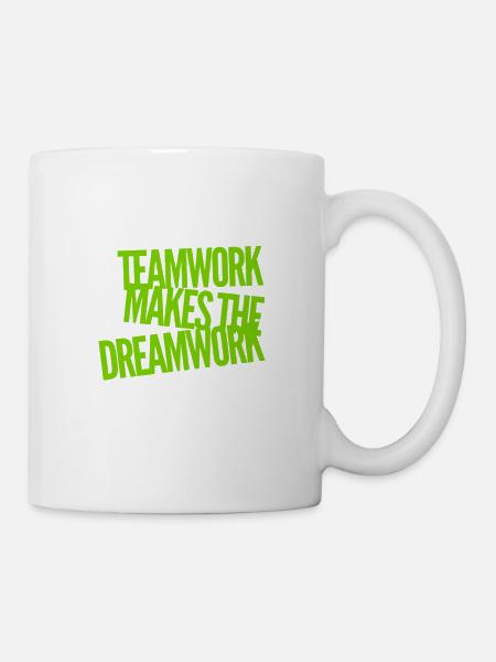 Teamwork ist super - Tasse - Weiß