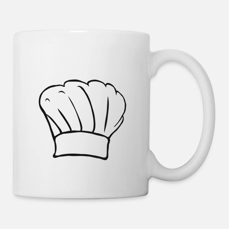 Chapeau de chef hobby cuisinier boulanger - Mug blanc - blanc