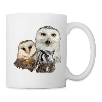 Nocturnal raptors - Mug - white - Right