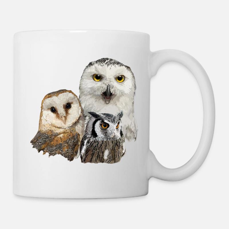 Rapaces nocturnes - Mug blanc - blanc