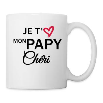 Je t'aime mon papy chéri - Mug blanc - blanc - Droite