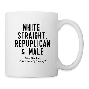 White Straight Repupblican Male Gift - Mug - white - Right