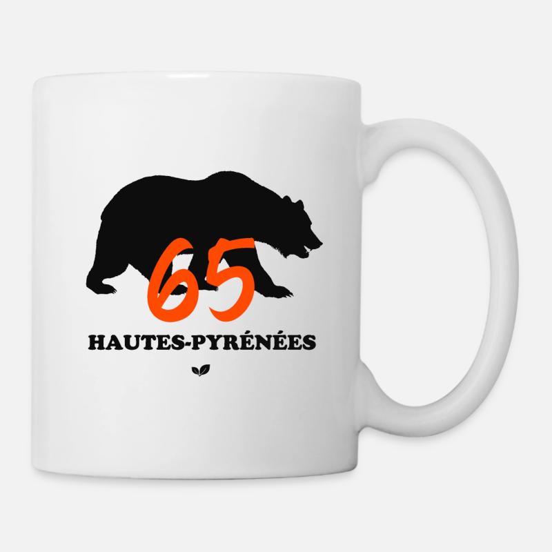 OURS des HAUTES-PYRÉNÉES - Mug blanc - blanc