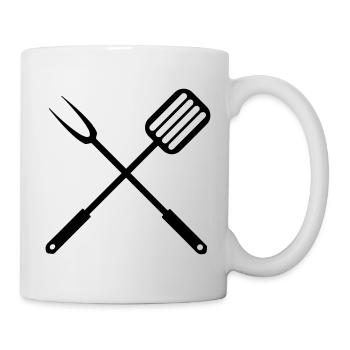 Grillen - Tasse - Weiß - Rechts