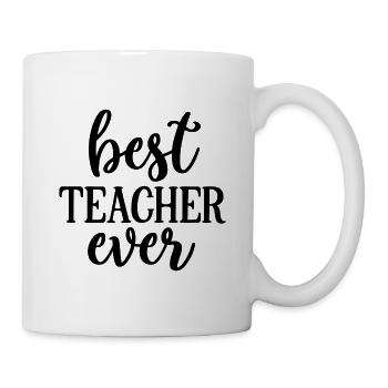 Beste Lehrer überhaupt - Tasse - Weiß - Rechts