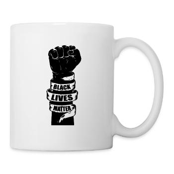 Black Lives Matter - Poing levé - Mug blanc - blanc - Droite