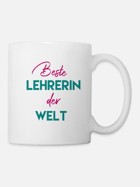 Beste Lehrerin der Welt - Tasse - Weiß