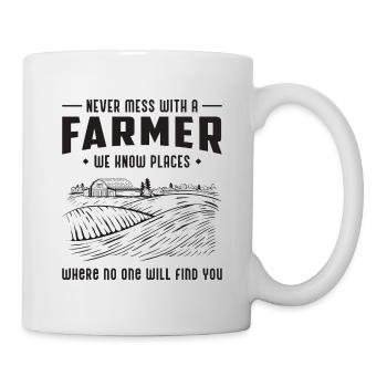 Agriculteur agriculteur agriculteur tracteur idée cadeau - Mug blanc - blanc - Droite