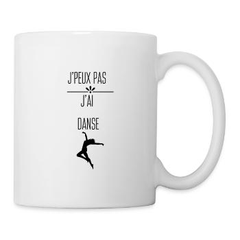 j'peux pas j'ai danse - Mug blanc - blanc - Droite