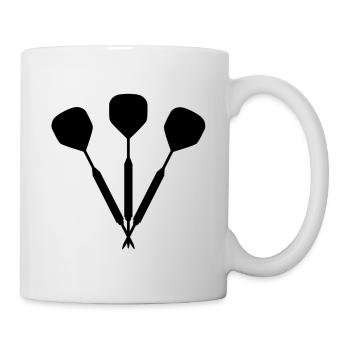 Darts Logo - 3 arrows - Mug - white - Right