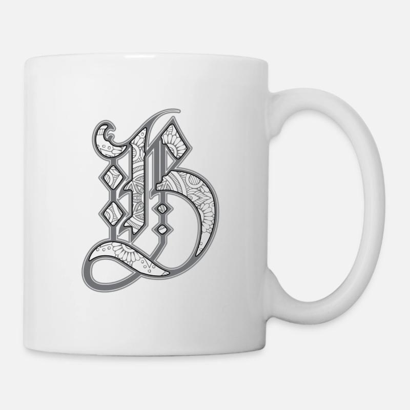letter b - Mug - white