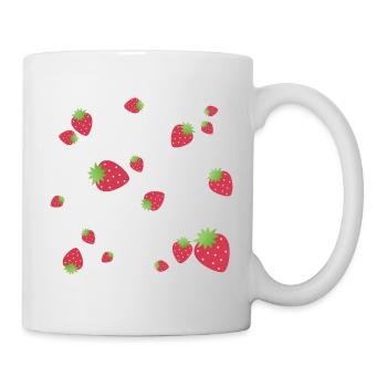 Fraises - Mug blanc - blanc - Droite