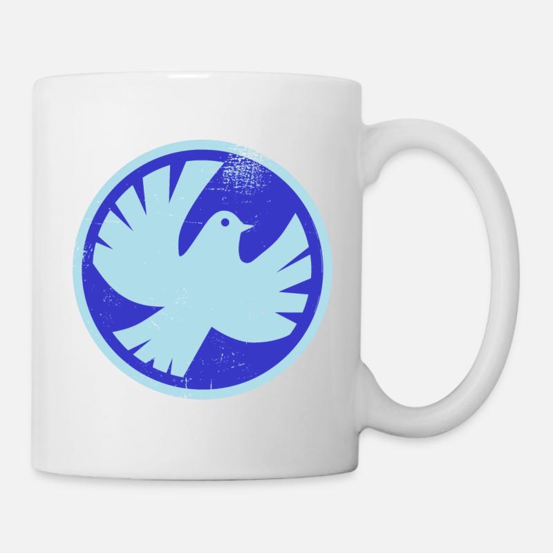 Friedenstaube - Tasse - Weiß