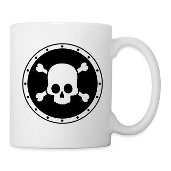 Pirate - Crâne - Mug blanc - blanc - Droite