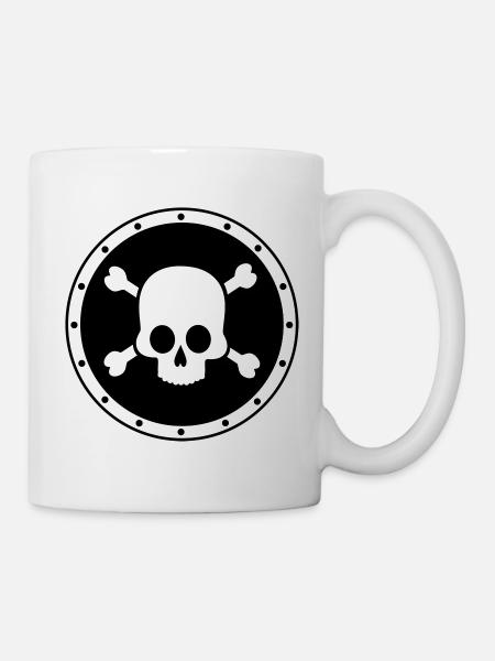 Pirate - Skull - Mug - white