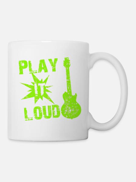 Play It Loud - Tasse - Weiß