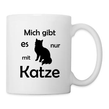 Katzen Spruch cool - Tasse - Weiß - Rechts