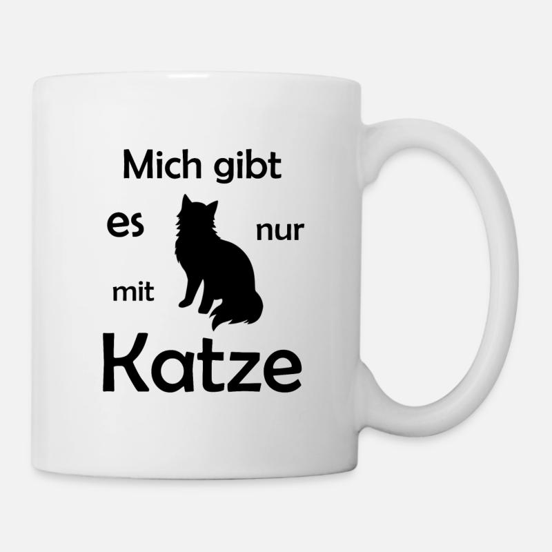 Katzen Spruch cool - Tasse - Weiß