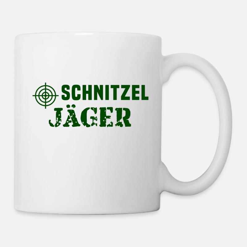 Schnitzel Spruch Sprüche - Tasse - Weiß