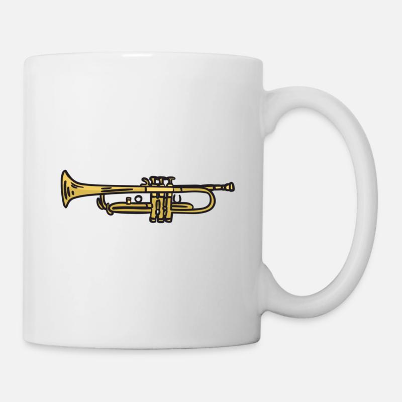 Trompete - Tasse - Weiß