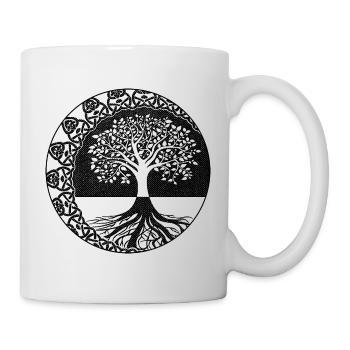 Lebensbaum - Tasse - Weiß - Rechts