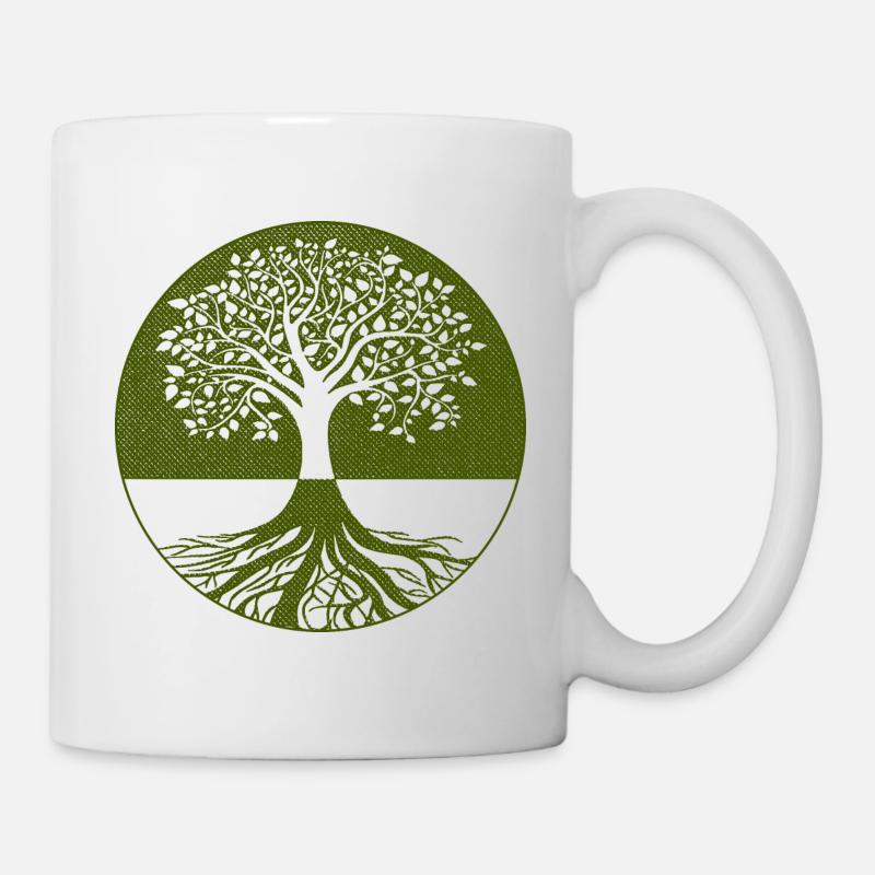 Lebensbaum - Tasse - Weiß