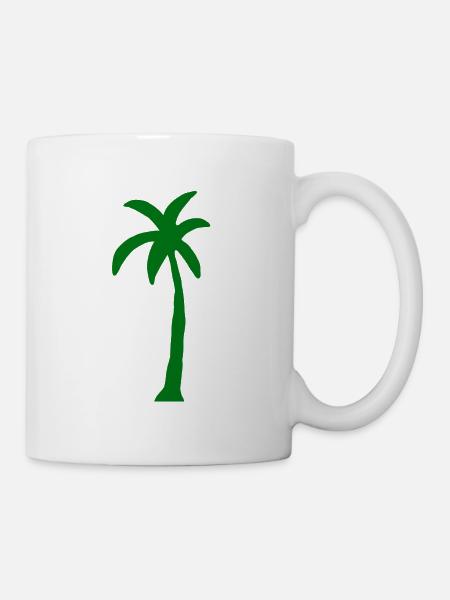 Pflanze Baum Öko Gärtner Palme Bio Bäume Grün - Tasse - Weiß