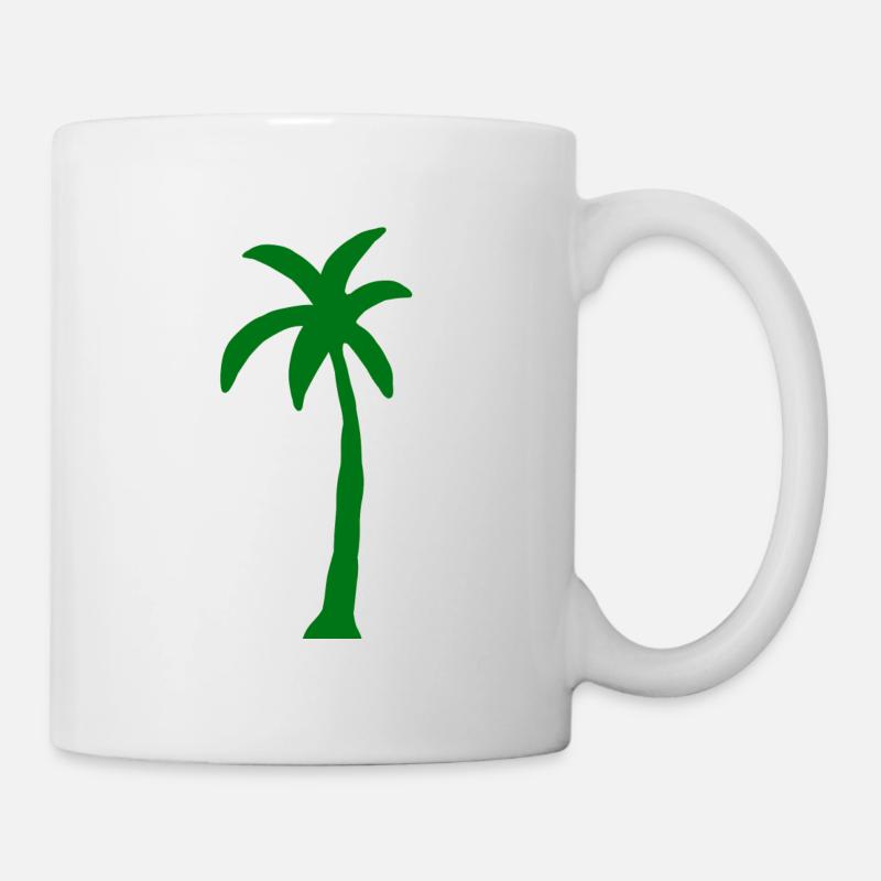Pflanze Baum Öko Gärtner Palme Bio Bäume Grün - Tasse - Weiß