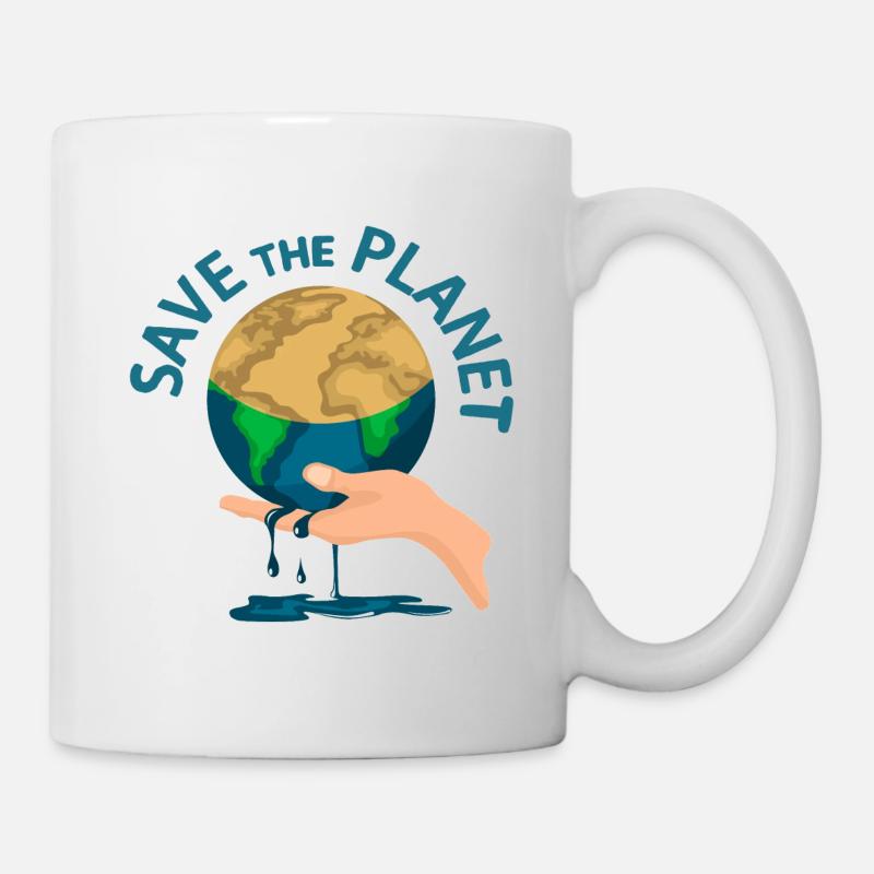 SAVE THE PLANET - Mug - white