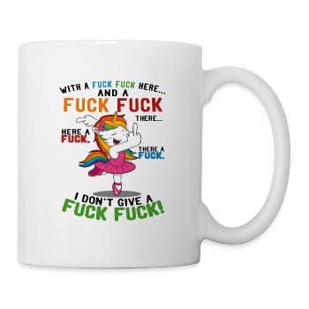 Licorne, je m'en fous - Mug blanc - blanc - Droite