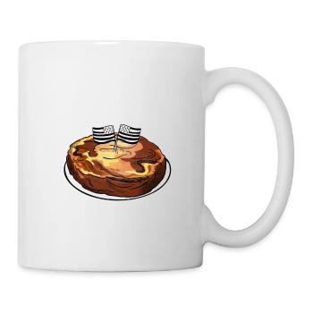 Kouign amann / Breizh / Bretagne / nourriture - Mug blanc - blanc - Droite