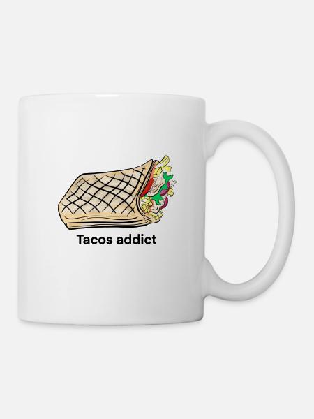 Tacos addict / Tacos lyonnais / street food - Mug blanc - blanc
