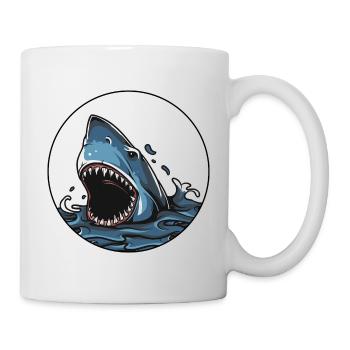 Requin - Mug blanc - blanc - Droite