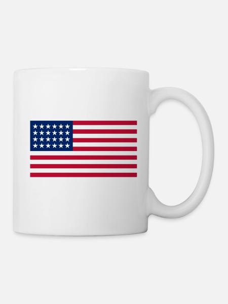 American Flag - Mug - white