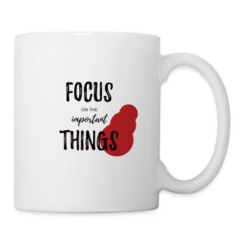Focus, dog training, indication training - Mug - white - Right