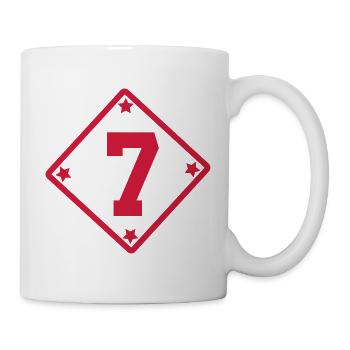 Seven - Number 7 - Mug - white - Right