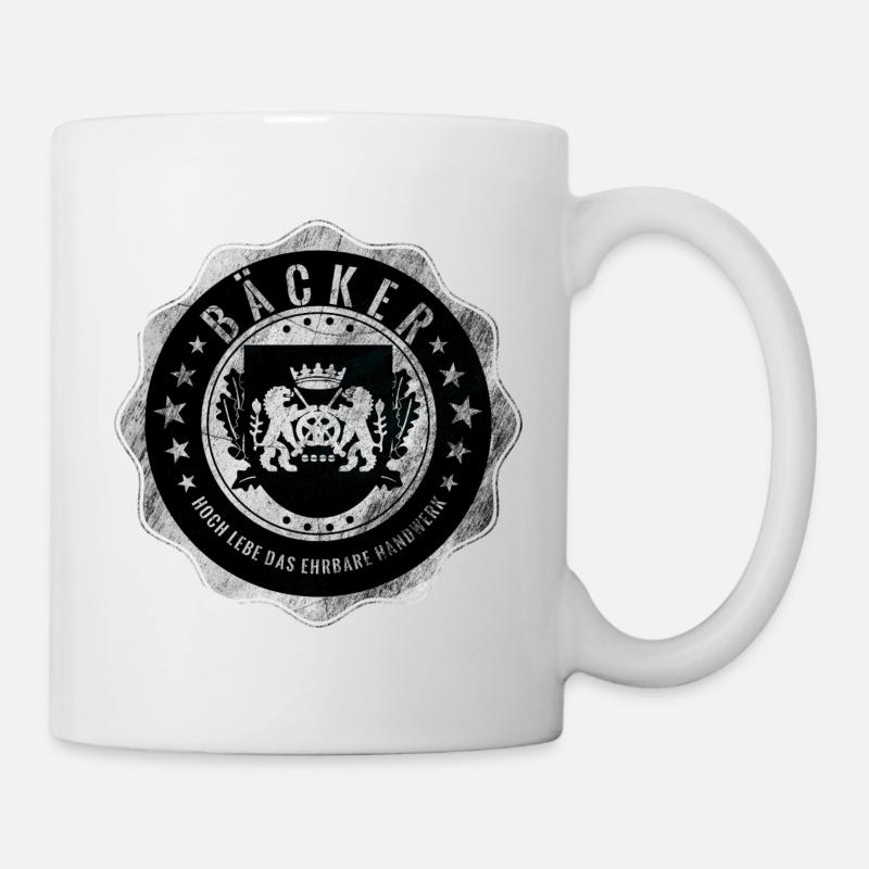 Boulanger, boulangerie, artisanat, armoiries de la guilde - Mug blanc - blanc