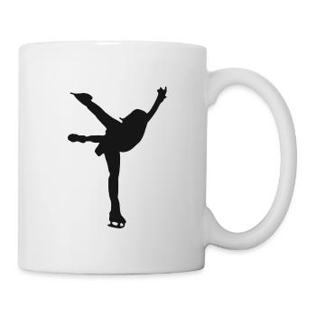 Eiskunstlauf Eiskunstlaufen Eislauf Schlittschuh - Tasse - Weiß - Rechts