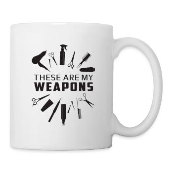 Coiffeuse coiffeur coiffure coiffure cadeau - Mug blanc - blanc - Droite