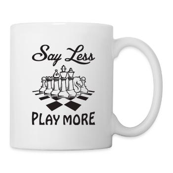 Échecs du roi damier - Mug blanc - blanc - Droite