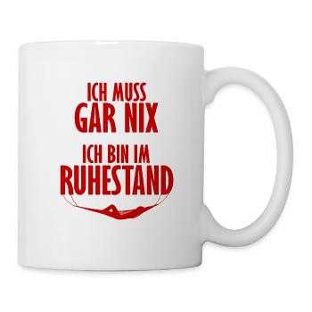 Rente - Tasse - Weiß - Rechts