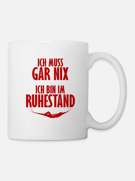 Rente - Tasse - Weiß