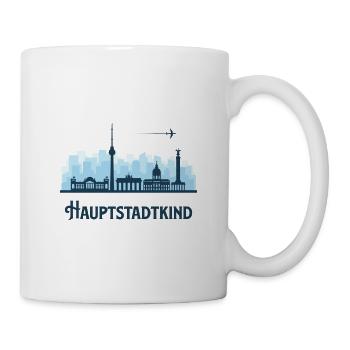Hauptstadtkind Berlin Berliner Heimat - Tasse - Weiß - Rechts