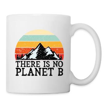 Il n'y a pas de cadeau de protection de l'environnement Planet B - Mug blanc - blanc - Droite