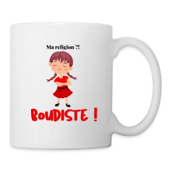 Ma religion?! Boudiste ! - Mug blanc - blanc - Droite
