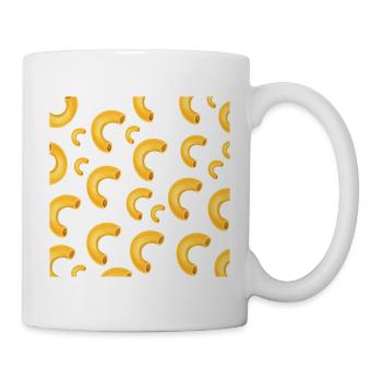 Makkaroni Pasta Halbkreis Makkaroni - Tasse - Weiß - Rechts