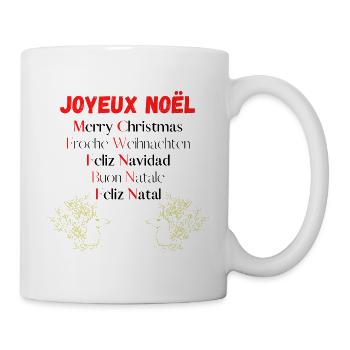Joyeux noël Idée cadeau de noël - Mug blanc - blanc - Droite