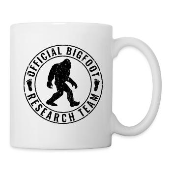 Équipe de recherche officielle Bigfoot Vintage Distressed - Mug blanc - blanc - Droite
