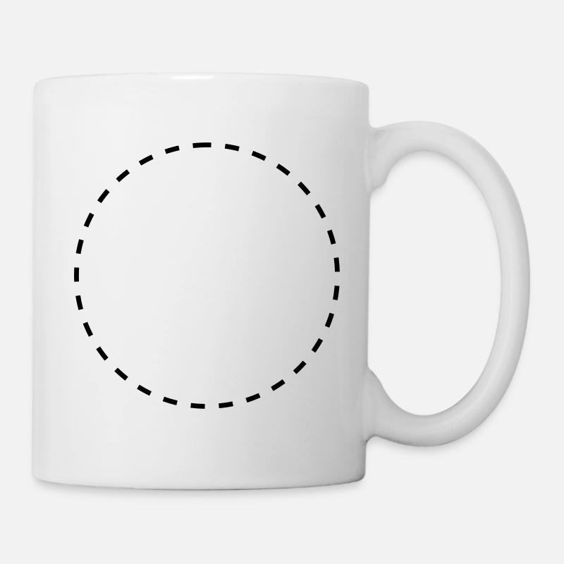 Dashed circle - Mug - white