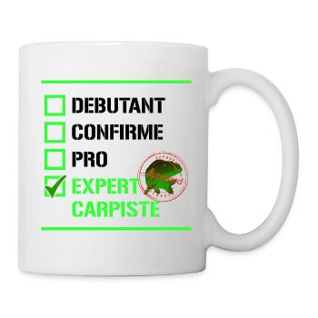 Beginner confirmed pro expert carpist gift fishing - Mug - white - Right